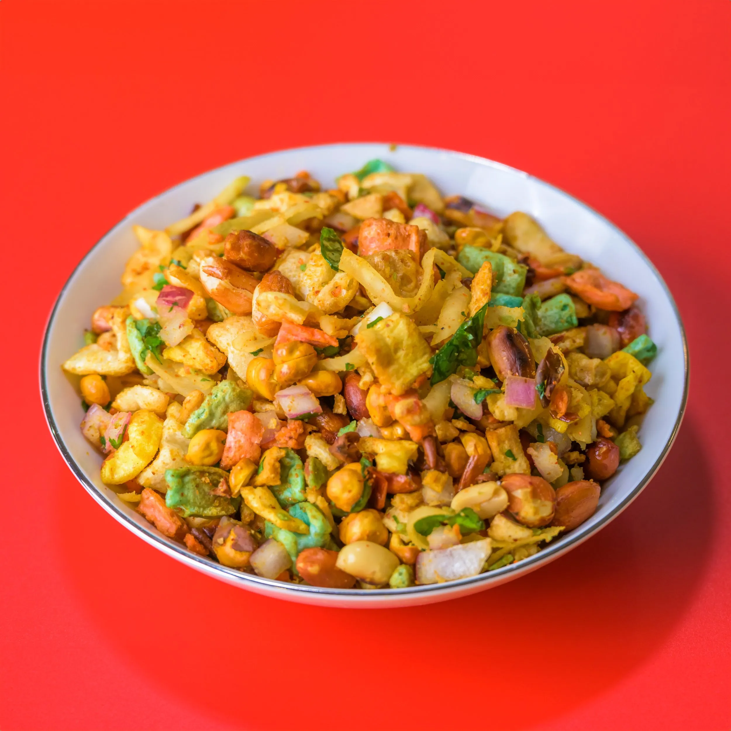 Colorful Fryums Masala Chaat